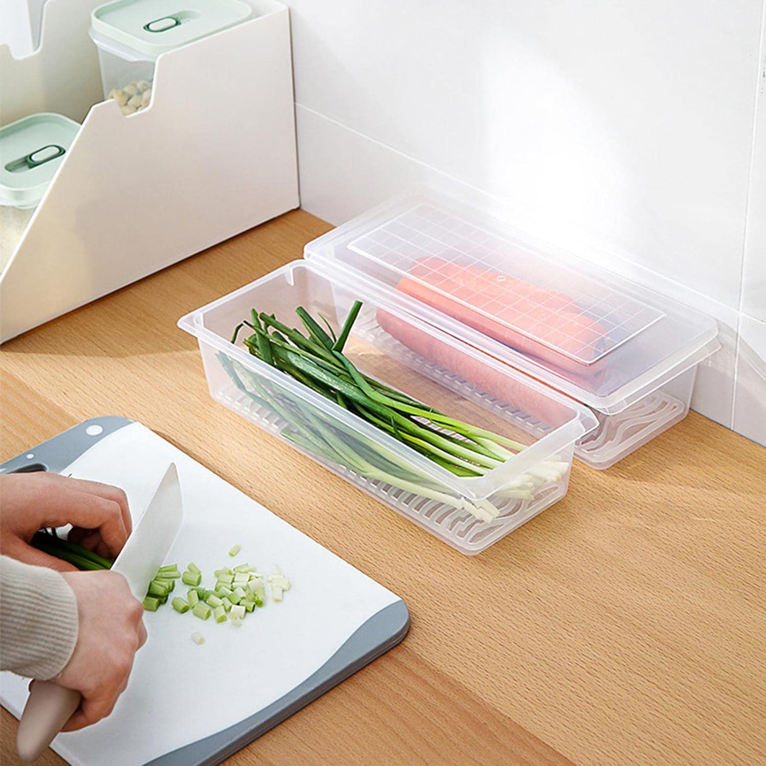 2628 Food Storage Container With Removable Drain Plate And Lid 1500 Ml (Pack Of 1 Pc) 2628 Food Storage Container With Removable Drain Plate And Lid 1500 Ml (Pack Of 1 Pc)